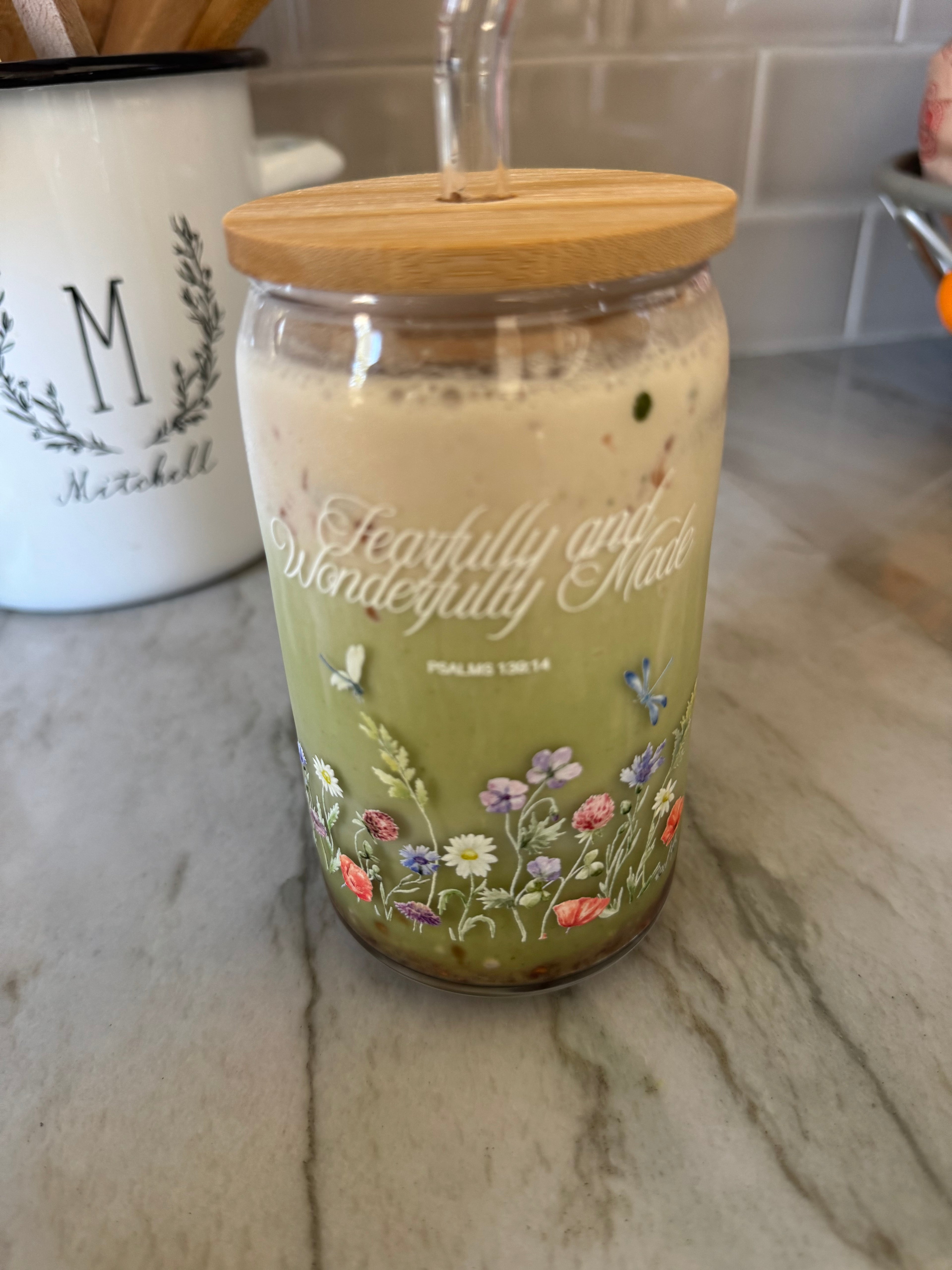 Faith-Based Glass Tumbler – Sip with Purpose